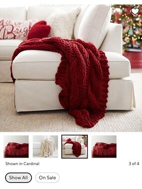 Pottery Barn colossal knit throw
